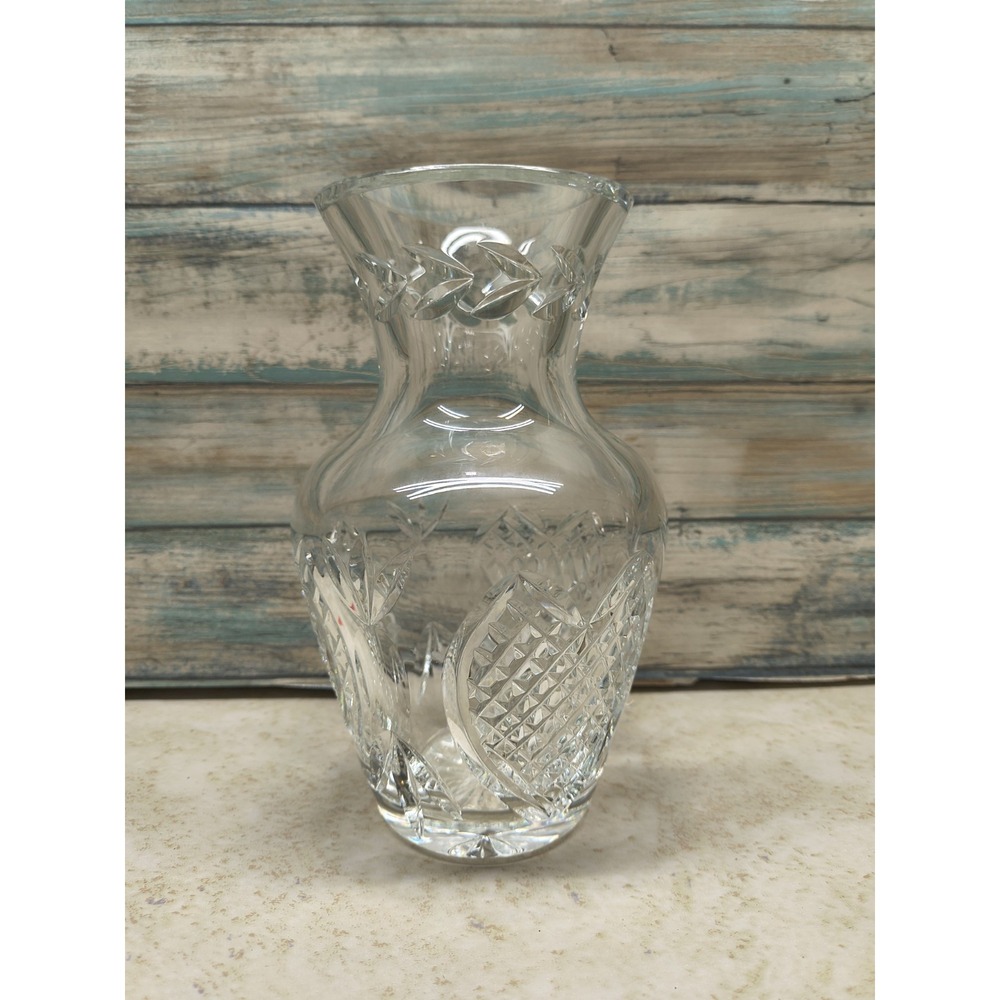 Waterford Crystal Wedding‎ Heirloom Vase ~ 7"H ~